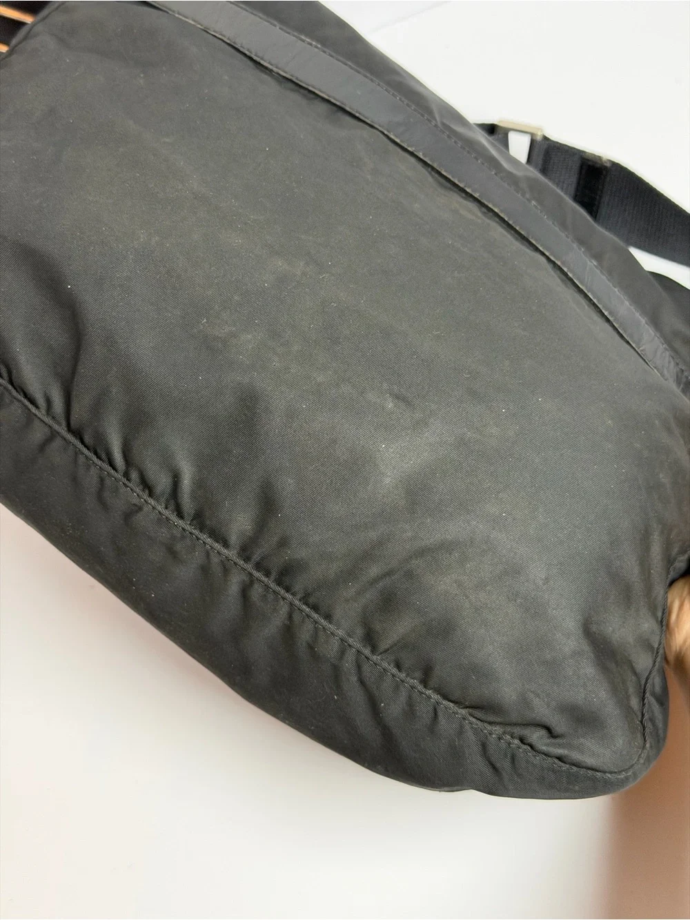 Prada Tessuto Black Nylon Messenger Bag